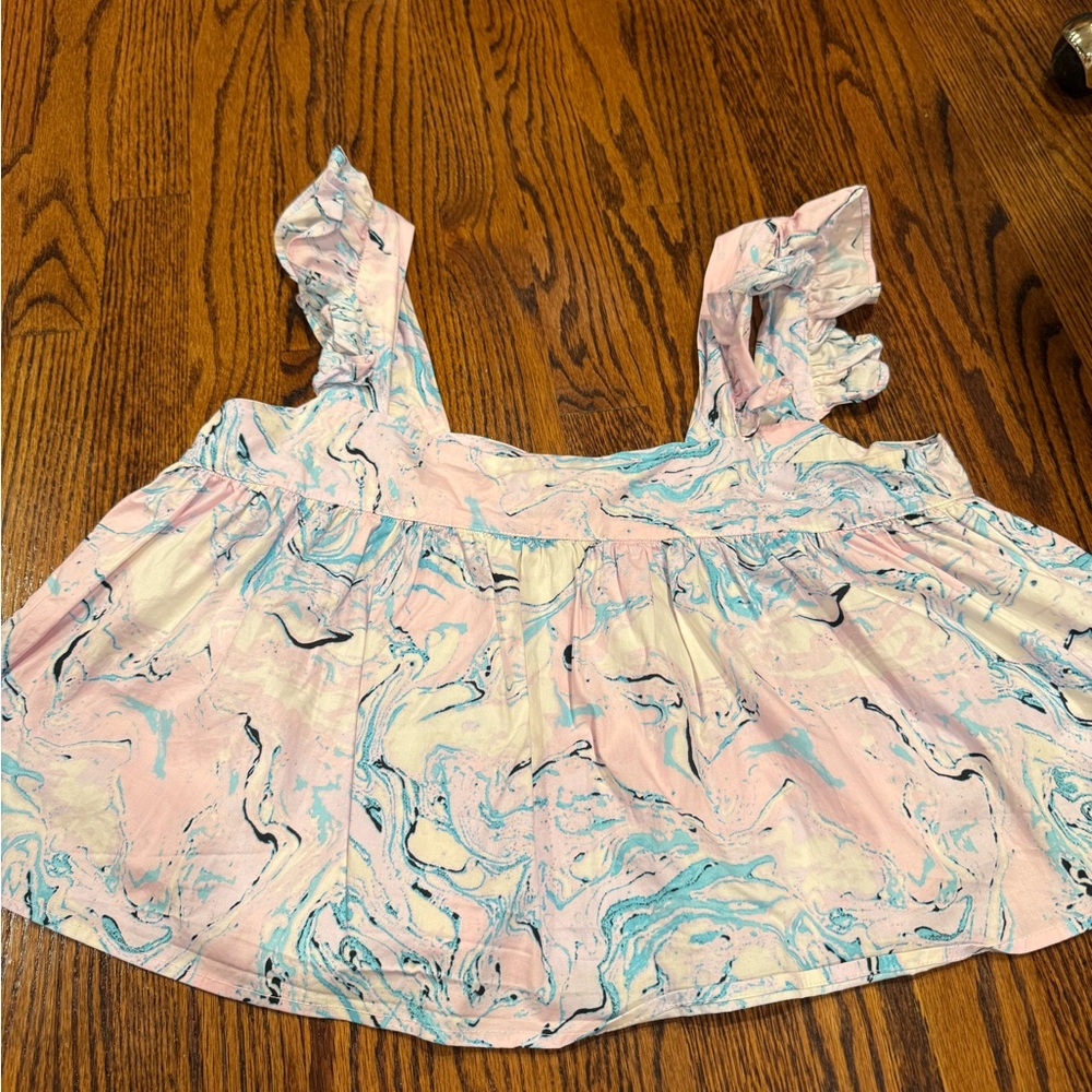 Buddy Love Pink and Blue Marble Tank Top
